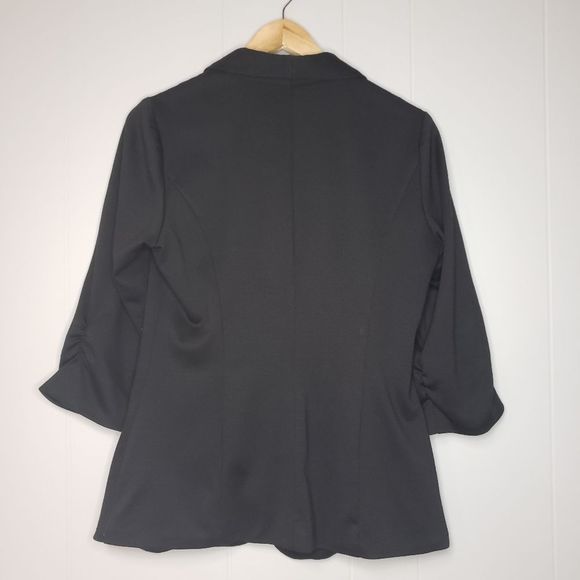 𝅺RICKI'S Black Ladies Blazer 3/4 sleeves Medium - Picture 4 of 4